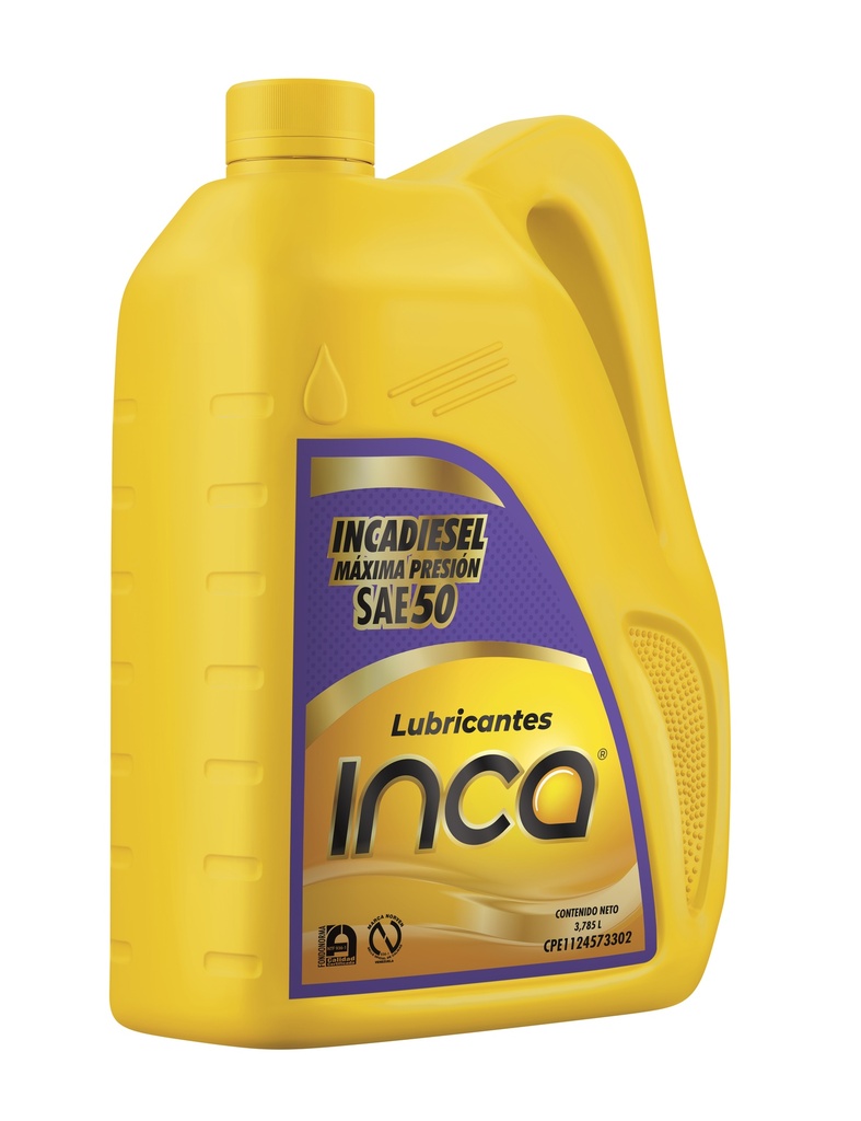 INCADIESEL MÁXIMA PRESIÓN API CF SAE 50 EN CAJA DE GALON